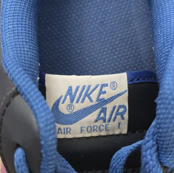 Air Force 1 '07 Nike Dark Blue White Mens 8 Streetwear Athleisure Sporty - Picture 10 of 13